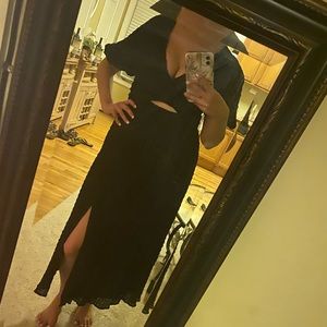 Adorable BLACK midi dress NWOT